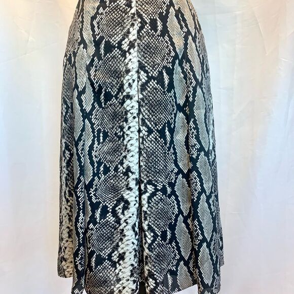 Jones New York Collection gray snake print Skirt Sz 4 - Picture 6 of 12